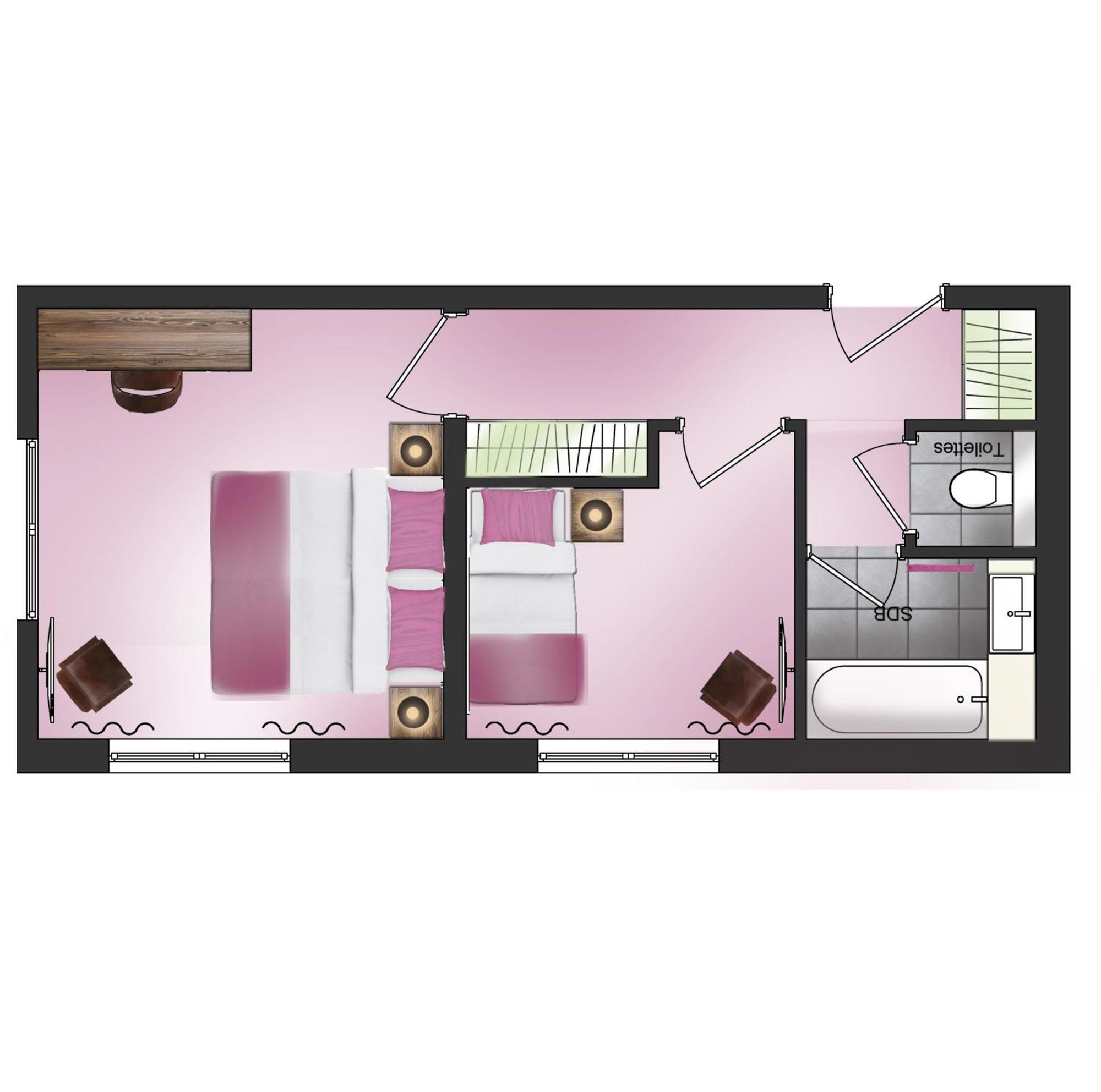 Hotel Les Grillons Talloires Rom bilde