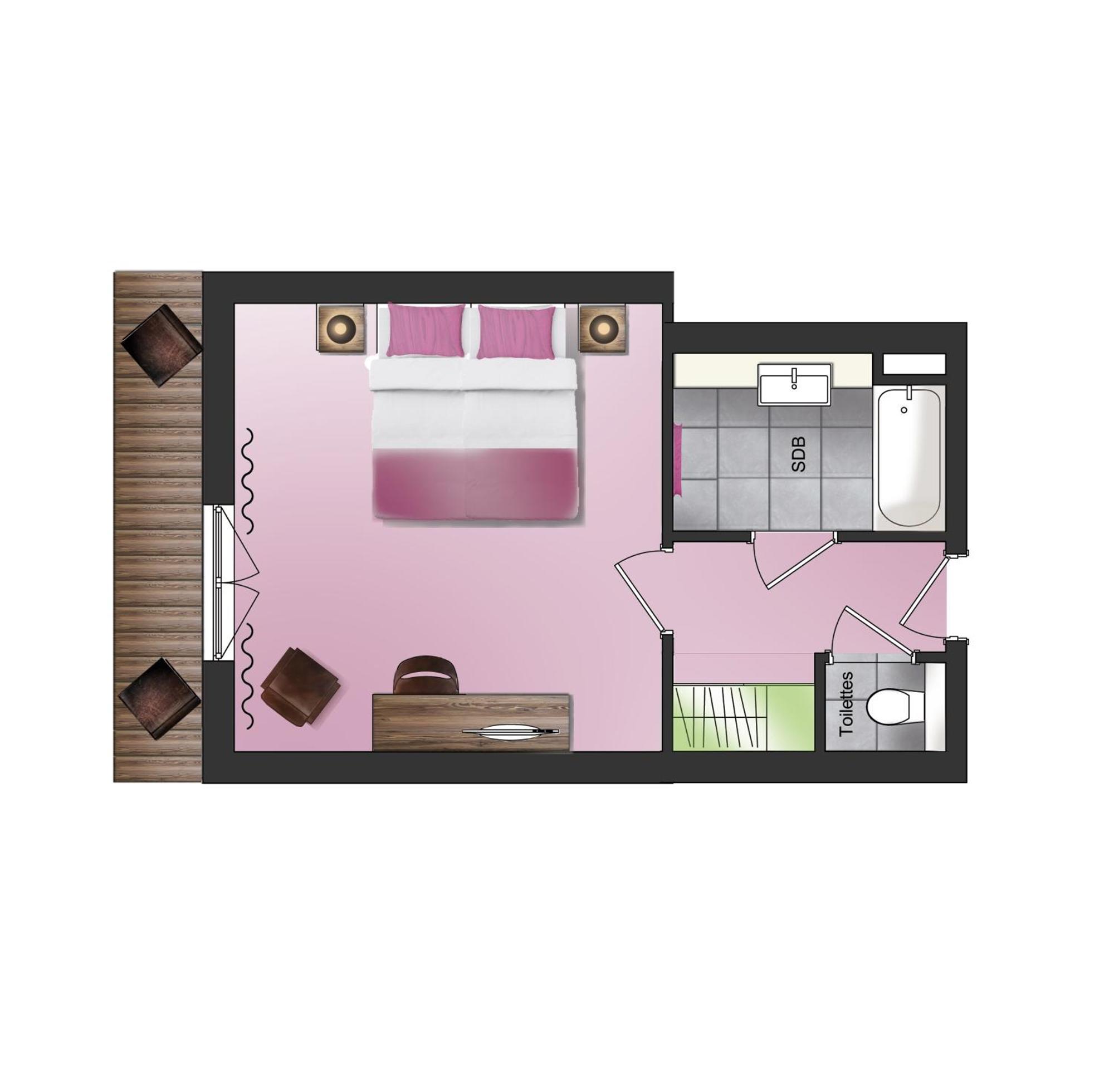 Hotel Les Grillons Talloires Rom bilde